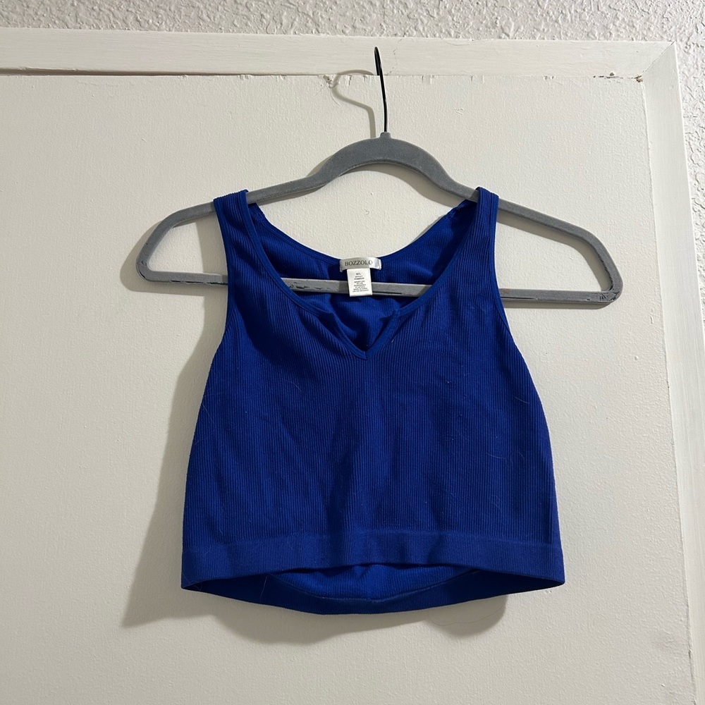 Blue crop top size L